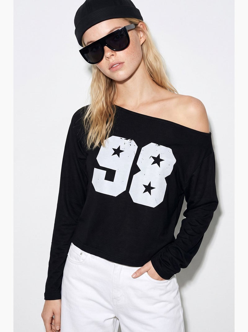 Blusa da donna lucci Nero - Kiabi