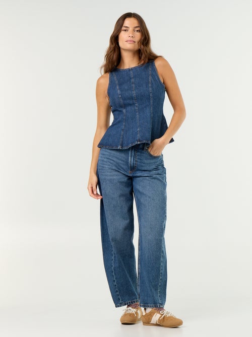 Blusa di jeans senza maniche - Kiabi Blusa di jeans senza maniche - Kiabi