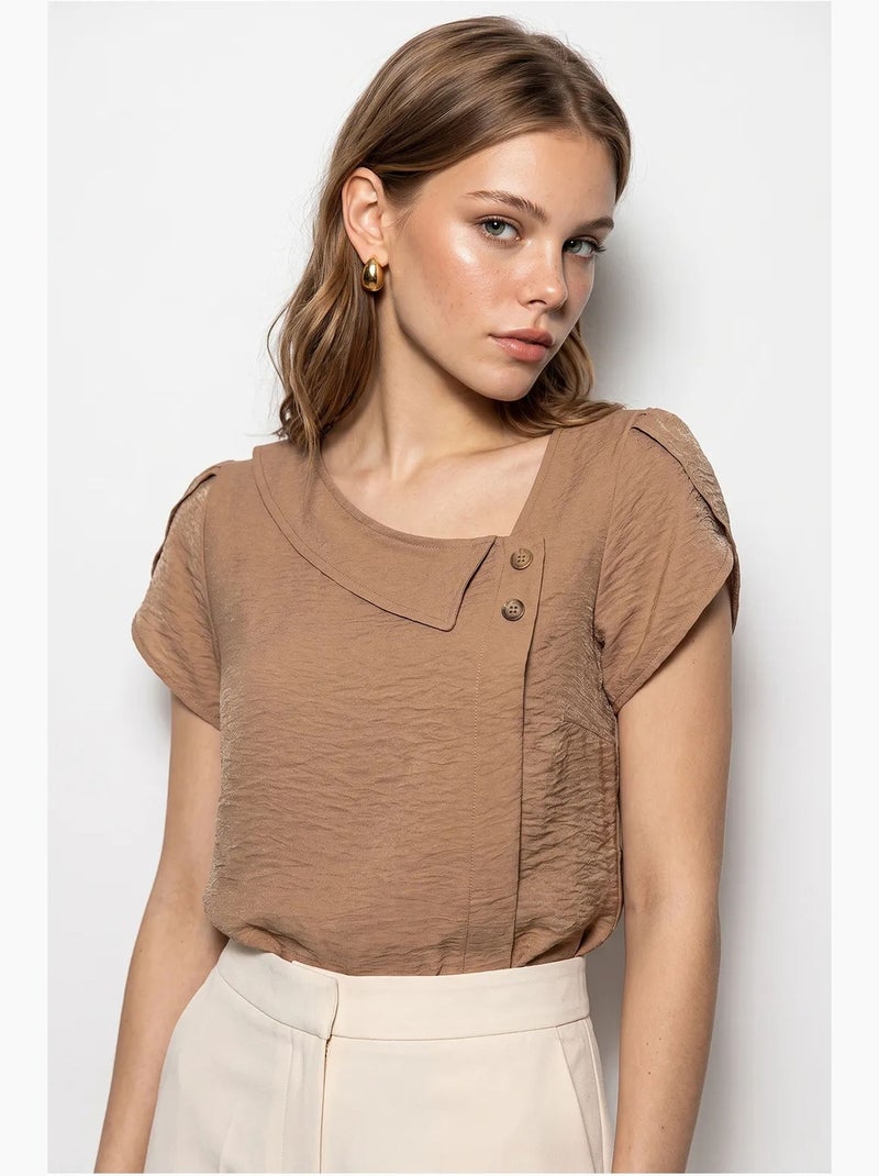 Blusa donna lucci Cammello - Kiabi