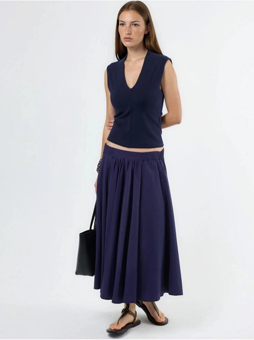 Blusa drappeggiata senza maniche con scollo a v busem - Kiabi Blusa drappeggiata senza maniche con scollo a v busem - Kiabi