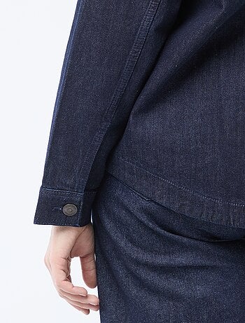 Blusa dritta in denim