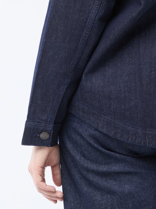 Blusa dritta in denim - Kiabi