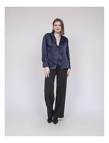 Blusa effetto satin OMALIA