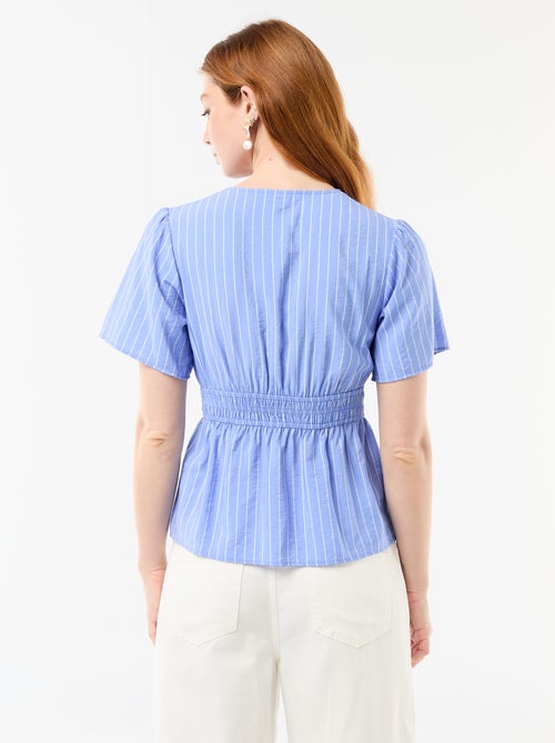 Blusa fluida a taglio svasato - Kiabi