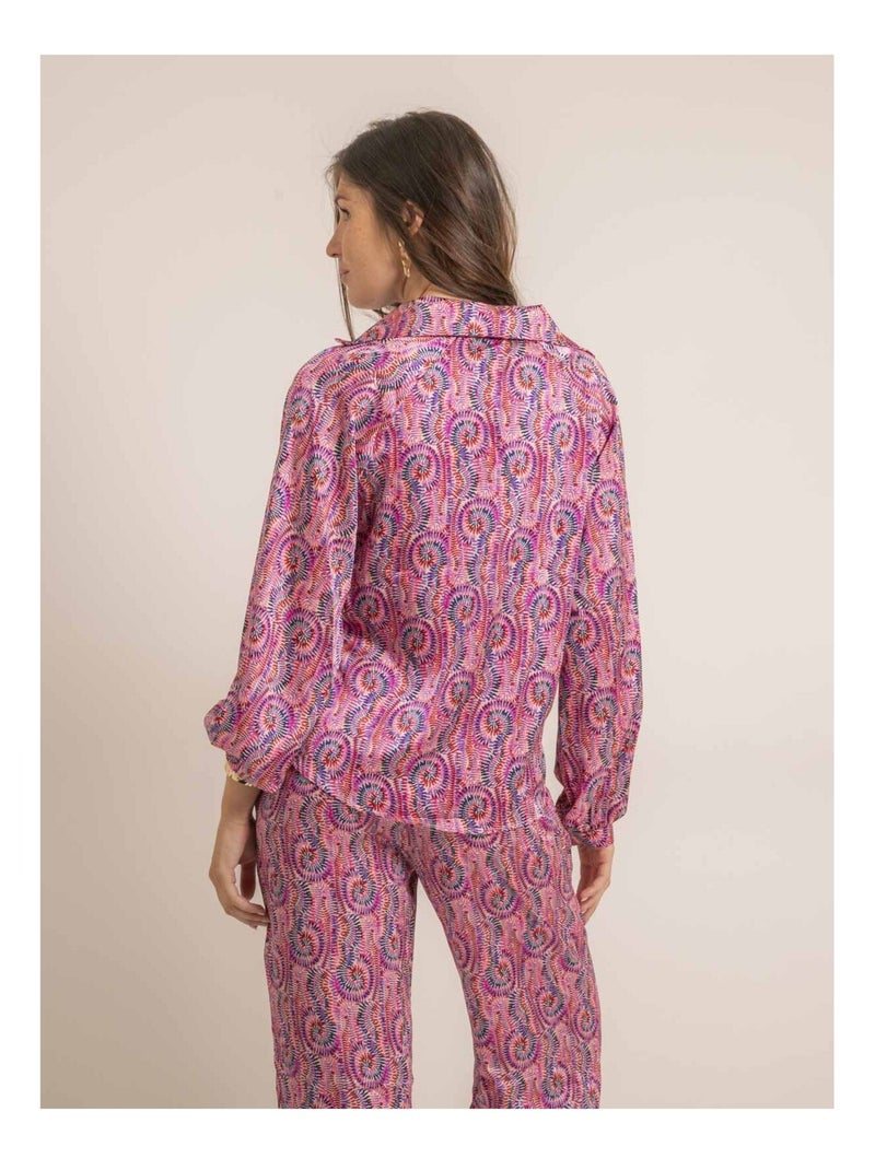 Blusa fluida con motivi OGOTA Rosa - Kiabi