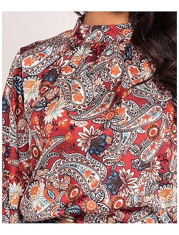 Blusa fluida con stampa FABUS