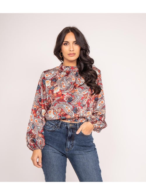 Blusa fluida con stampa FABUS - Kiabi