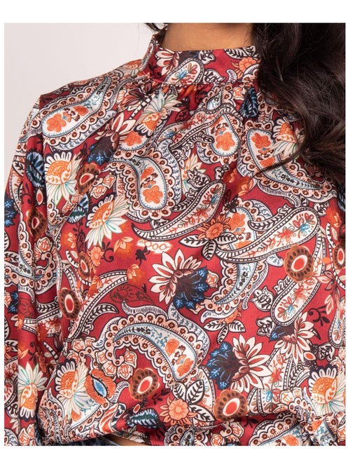 Blusa fluida con stampa FABUS - Kiabi