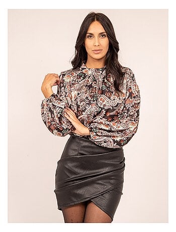 Blusa fluida con stampa FABUS