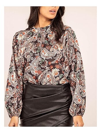 Blusa fluida con stampa FABUS
