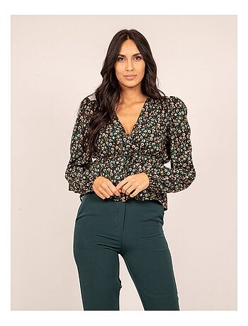 Blusa fluida con stampa FERINE