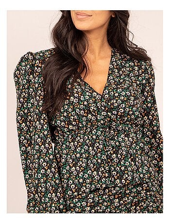 Blusa fluida con stampa FERINE