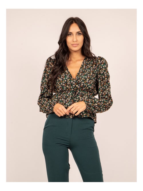 Blusa fluida con stampa FERINE - Kiabi
