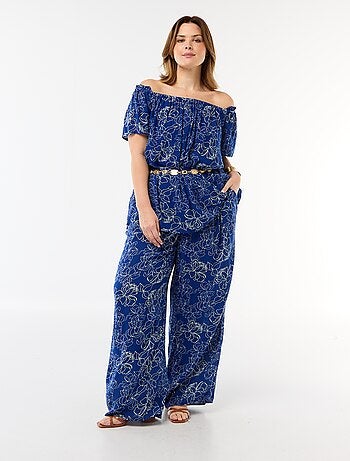 Blusa fluida crêpe a maniche corte