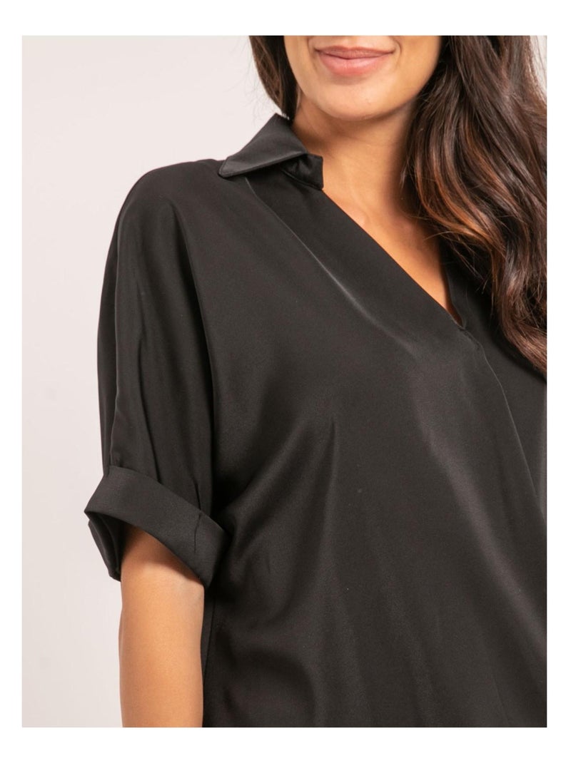 Blusa fluida OURIA Nero - Kiabi