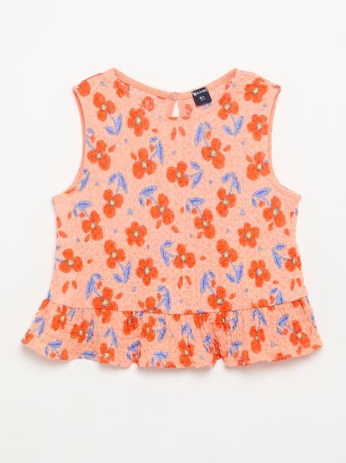 Blusa goffrata senza maniche - Kiabi