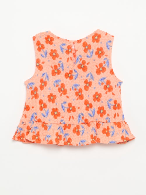 Blusa goffrata senza maniche - Kiabi