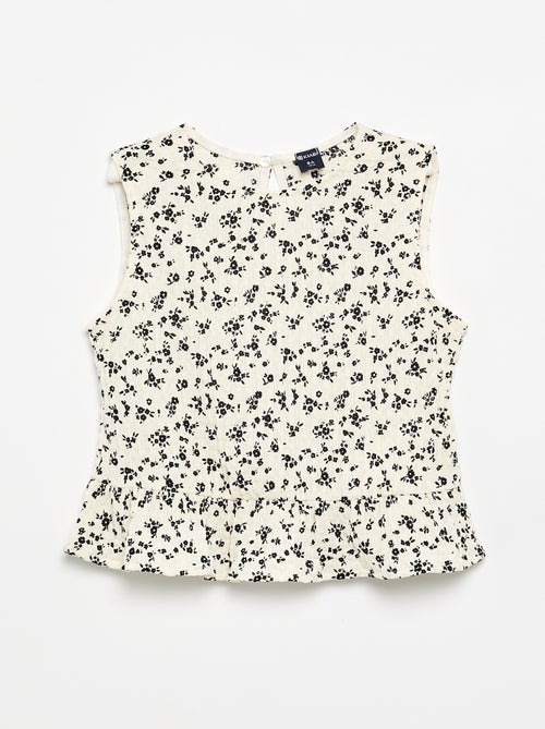 Blusa goffrata senza maniche - Kiabi Blusa goffrata senza maniche - Kiabi