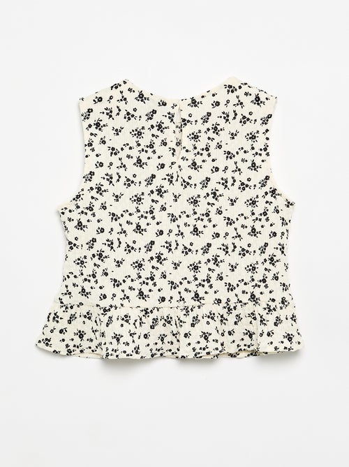 Blusa goffrata senza maniche - Kiabi Blusa goffrata senza maniche - Kiabi