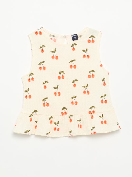 Blusa goffrata senza maniche - Kiabi
