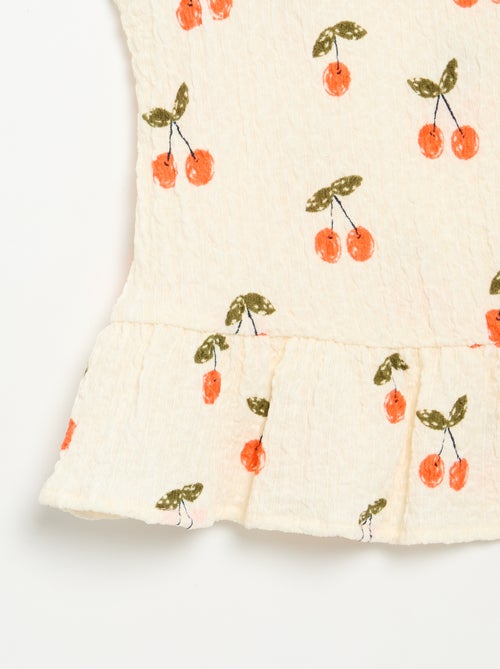Blusa goffrata senza maniche - Kiabi
