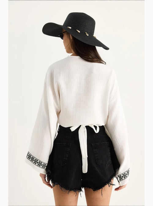 Blusa in cotone lucci - Kiabi Blusa in cotone lucci - Kiabi