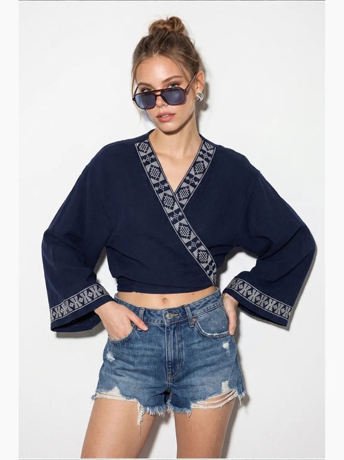 Blusa in cotone lucci - Kiabi Blusa in cotone lucci - Kiabi