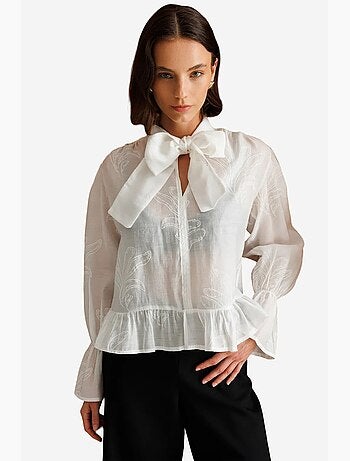 Blusa in cotone mixray