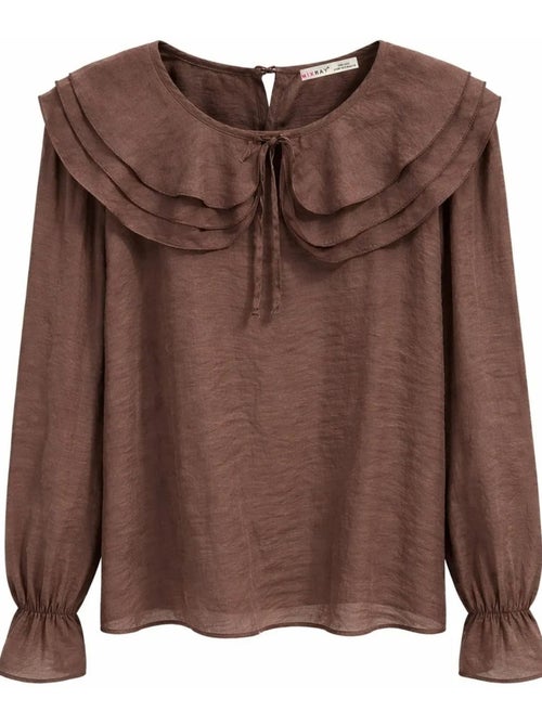 Blusa in cotone mixray - Kiabi