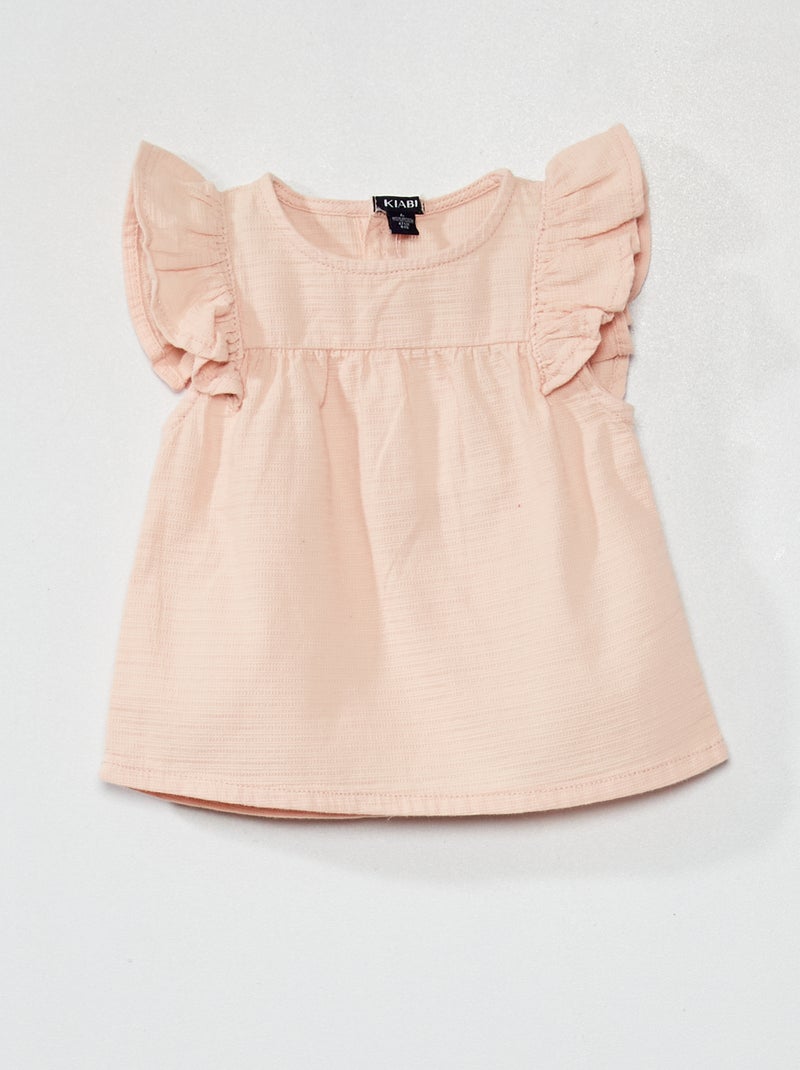 Blusa in cotone ROSA - Kiabi