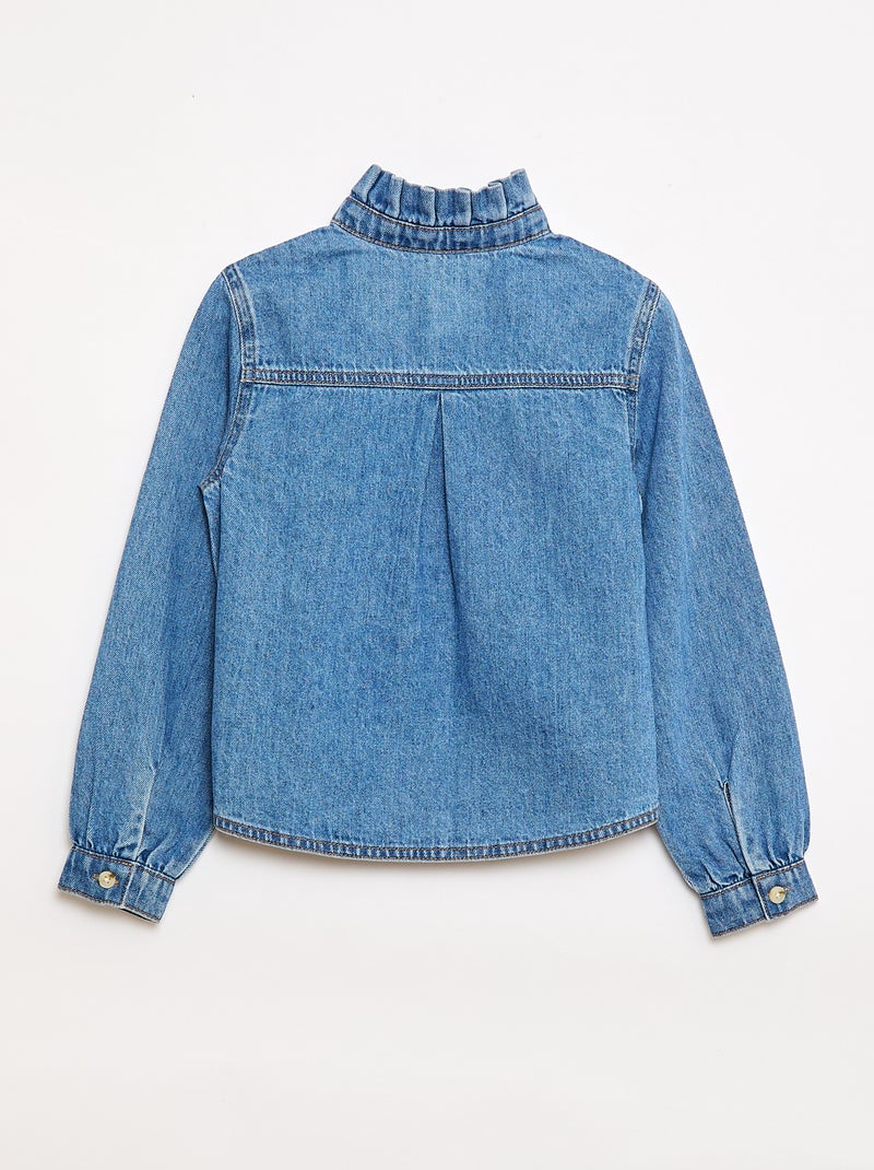 Blusa in denim Blu - Kiabi