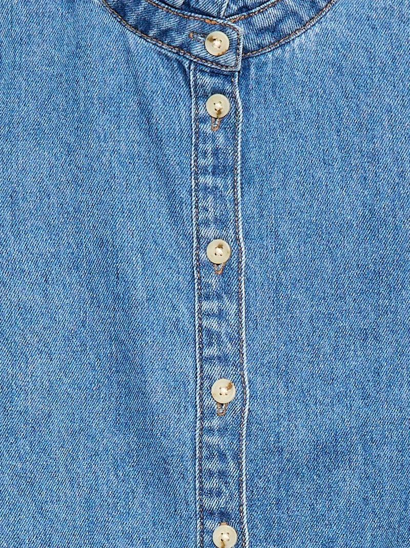 Blusa in denim Blu - Kiabi