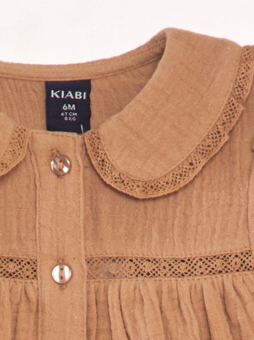 Blusa in doppia garza di cotone - Kiabi