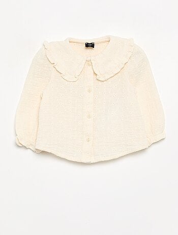 Blusa in garza di cotone