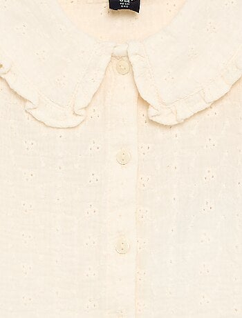 Blusa in garza di cotone