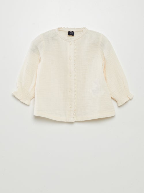 Blusa in garza di cotone - Kiabi