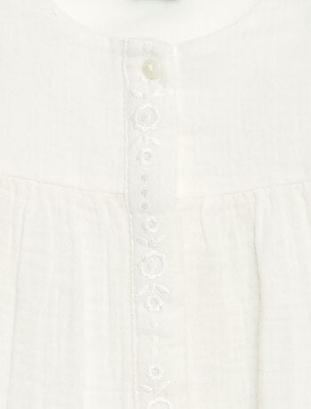 Blusa in garza di cotone