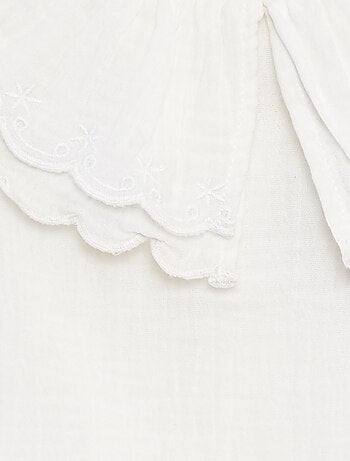 Blusa in garza di cotone