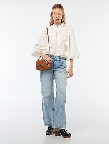 Blusa in garza di cotone