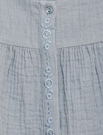 Blusa in garza di cotone
