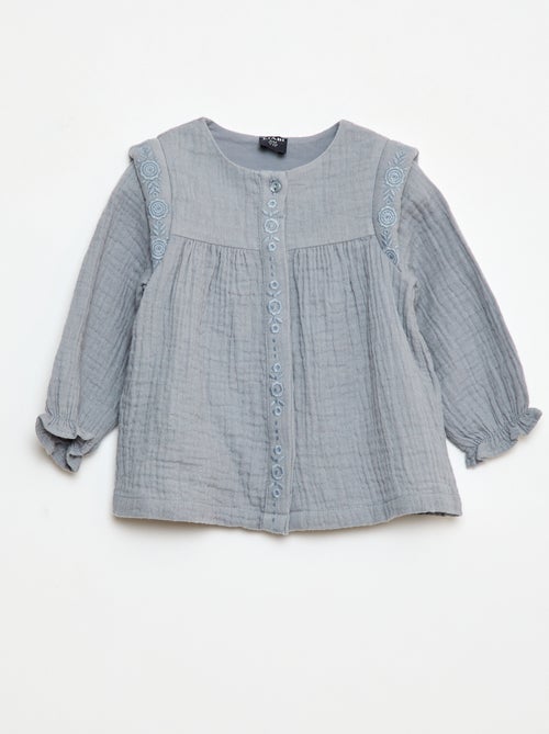 Blusa in garza di cotone - Kiabi