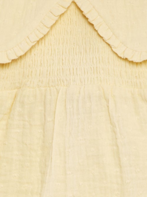 Blusa in garza di cotone con plumetis - Kiabi