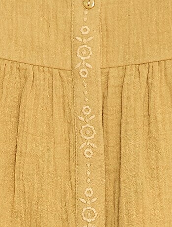 Blusa in garza di cotone
