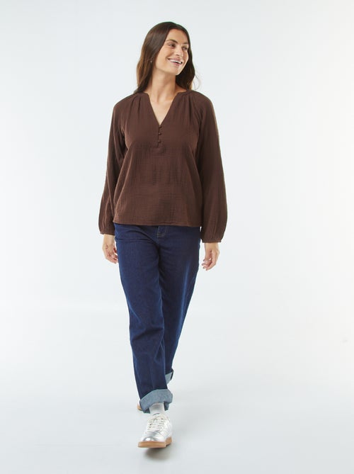 Blusa in garza di cotone - Kiabi