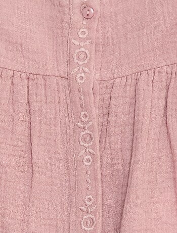 Blusa in garza di cotone