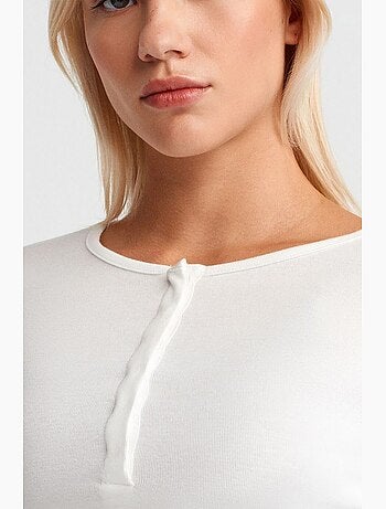 Blusa in jersey a maniche lunghe slim fit dilvin