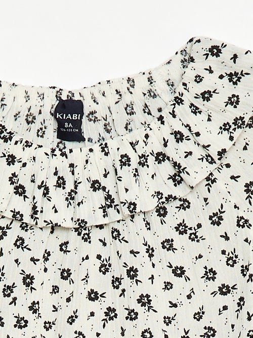 Blusa in maglia crêpe con collo elasticizzato - So Easy - Kiabi