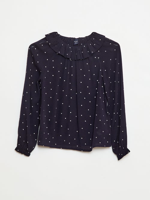Blusa in maglia crêpe con collo elasticizzato - So Easy - Kiabi