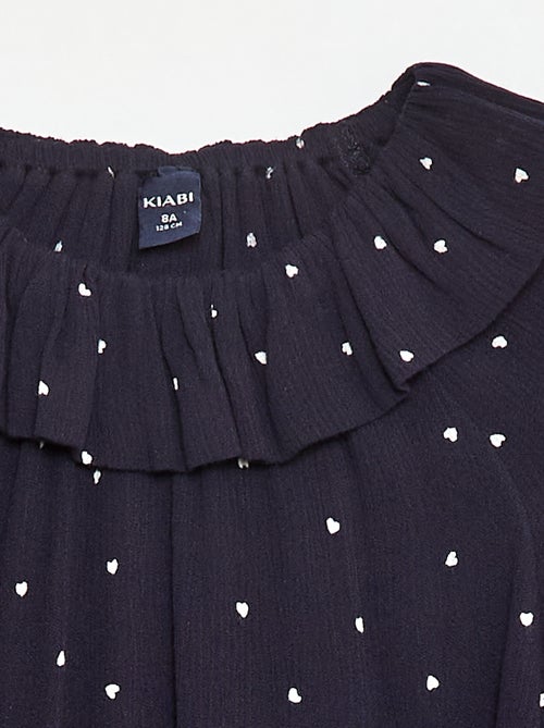 Blusa in maglia crêpe con collo elasticizzato - So Easy - Kiabi