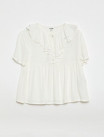 Blusa in maglia leggera con motivo